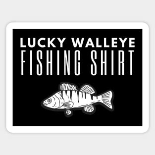 Lucky Fishing Shirt Walleye Sticker